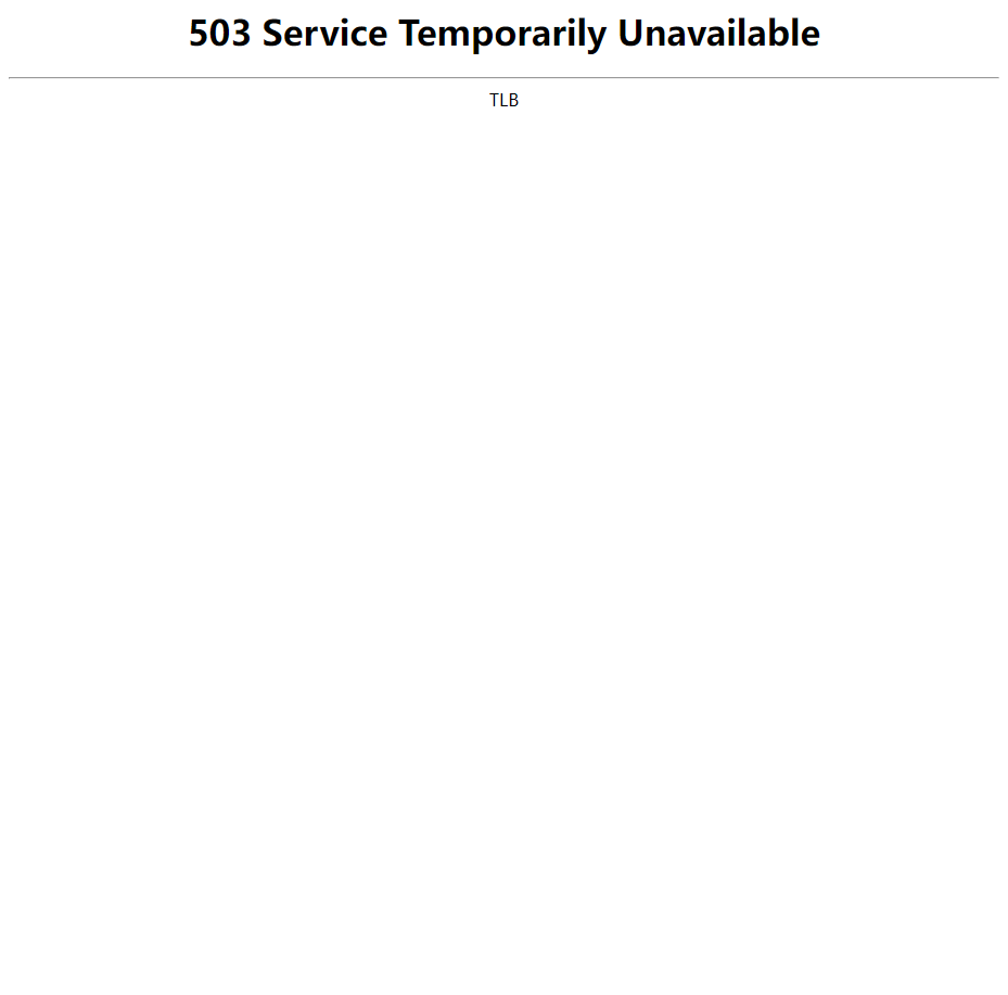 503 Service Temporarily Unavailable